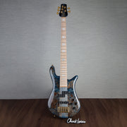Spector Euro 5 LT 5-String Bass Guitar - Exotic Poplar Burl Blue Fade - CHUCKSCLUSIVE - #]C121SN 21048
