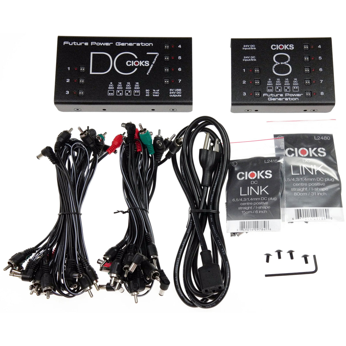 Cioks Special Edition Bundle DC7 & C8e Power Supply and Accessories Bundle