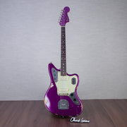 Fender Custom Shop 1965 Jaguar Electric Guitar Heavy Relic - Faded Purple Metallic - #R141588