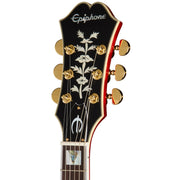 Epiphone Masterbuilt Gem Archer Sheraton Singature Semi-Hollow Left Handed Electric Guitar - Cherry Red