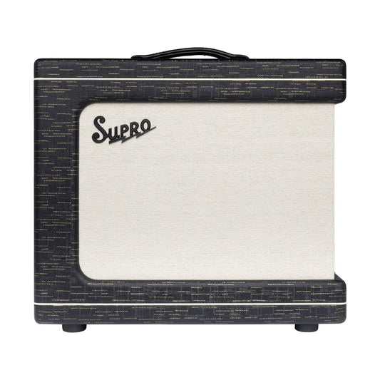 Supro Delegate Custom 1x12-Inch 25-Watt Tube Combo Guitar Amplifier - Black Gold Scandia