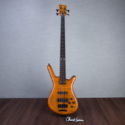 Warwick Limited Edition Pro Series Steametter 4-String Electric Bass Guitar - Special Amber Transparent Satin - #GPSG01021322