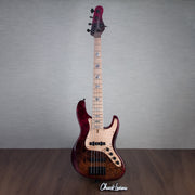Brubaker USA JXB-BM-5 5-String Electric Bass - Red Jungle Candy