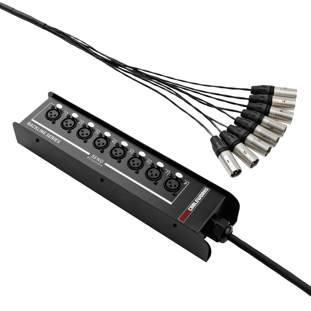 Gator GCWB-DS8X0-50 8-Channel Drop Snake with No Returns - 50-Feet