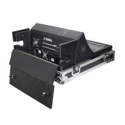ProX XS-YDM7COMPACTEXDHW ATA Digital Audio Mixer Flight Case for Yamaha DM7 Compact Expansion Console with Doghouse compartment and Caster wheels