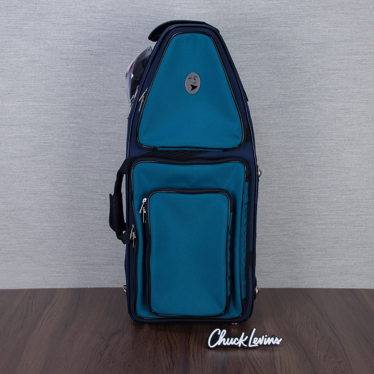 Marcus Bonna Nylon Bassoon Case with Rain Cover - Blue and Turquois