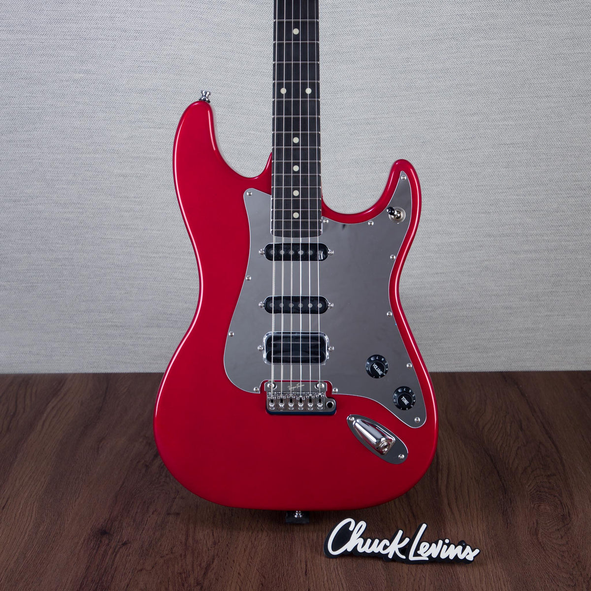 Lerxst Grace Alex Lifeson Signature Electric Guitar with Vega Trem Signed - Red - #24310893