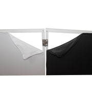 ProX XF-4X3048W MK2 Four Panel Collapse and Go DJ Facade with White Frame and Carry Bag