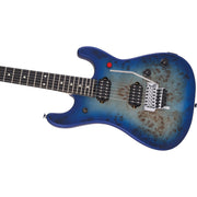 EVH 2021 5150 Series Deluxe Poplar Burl Electric Guitar - Aqua Burst