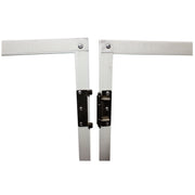 ProX XF-4X3048W MK2 Four Panel Collapse and Go DJ Facade with White Frame and Carry Bag
