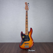 Sire V5 Alder-5 Left-Handed 5-String Bass Guitar - Tobacco Sunburst