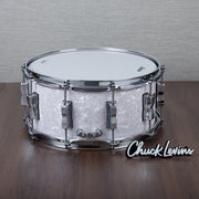Ludwig Classic Maple 6.5x14-Inch Snare Drum - White Marine