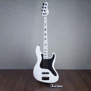 Brubaker USA JXB 4 4-String Electric Bass Guitar - White Gloss