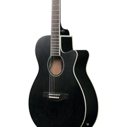 Ibanez AEG7MHWK Acoustic Electric Guitar, Weathered Black Open Pore