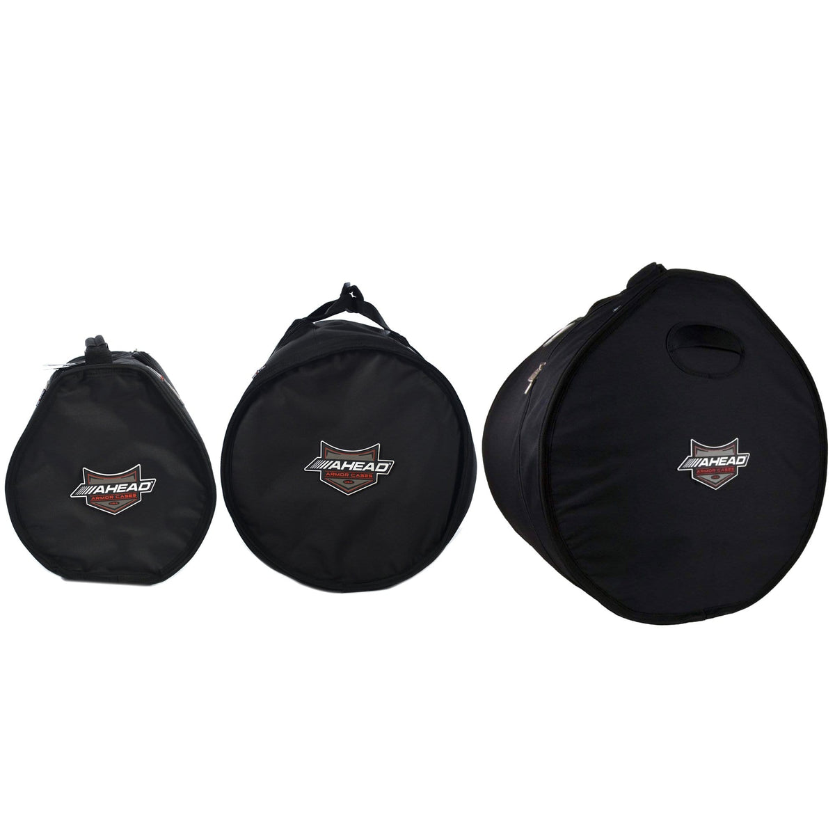 Ahead Armor 12x8/14x14/18x14 Drum Soft Case (3 Pack Bundle) - MUSICTONER