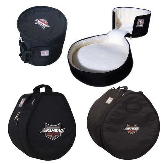 Ahead Armor 10x8/12x9/14x14/20x16 Drum Soft Case (4 Pack Bundle) - MUSICTONER