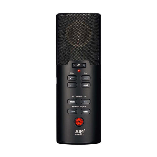 Aim Audio INSPIRE + PACK Multi-Pattern Studio Mic w ORBIT/SENTRY Shockmount & Case - MUSICTONER