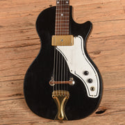 Airline Model 7214 Guitar w/ Amp in Case Black 1960s - MUSICTONER