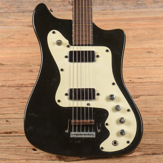 Airline 2-Pickup Electric Black 1960s - MUSICTONER