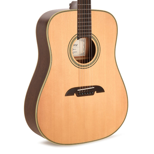 Alvarez AD60 Herringbone Dreadnought Acoustic Guitar Natural - MUSICTONER