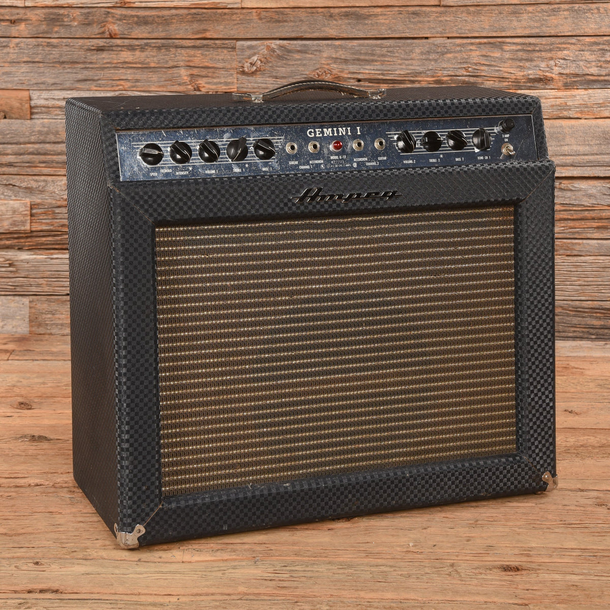 Ampeg G-12 Gemini I 2-Channel 22-Watt 1x12" Guitar Combo 1966 - MUSICTONER