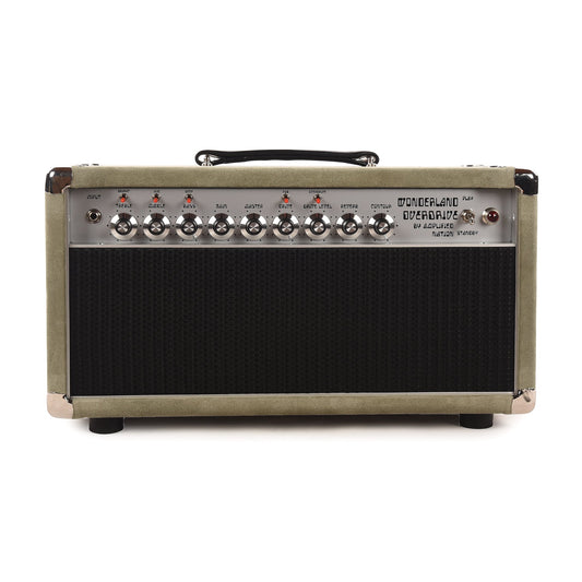 Amplified Nation Wonderland Overdrive V2 50w Head w/ Twin GZ34 Tube Rectifier Sage Suede - MUSICTONER
