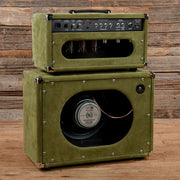 Amplified Nation Bombshell Overdrive 100-Watt Head w/ Matching Open Back 1x12" Green Suede - MUSICTONER