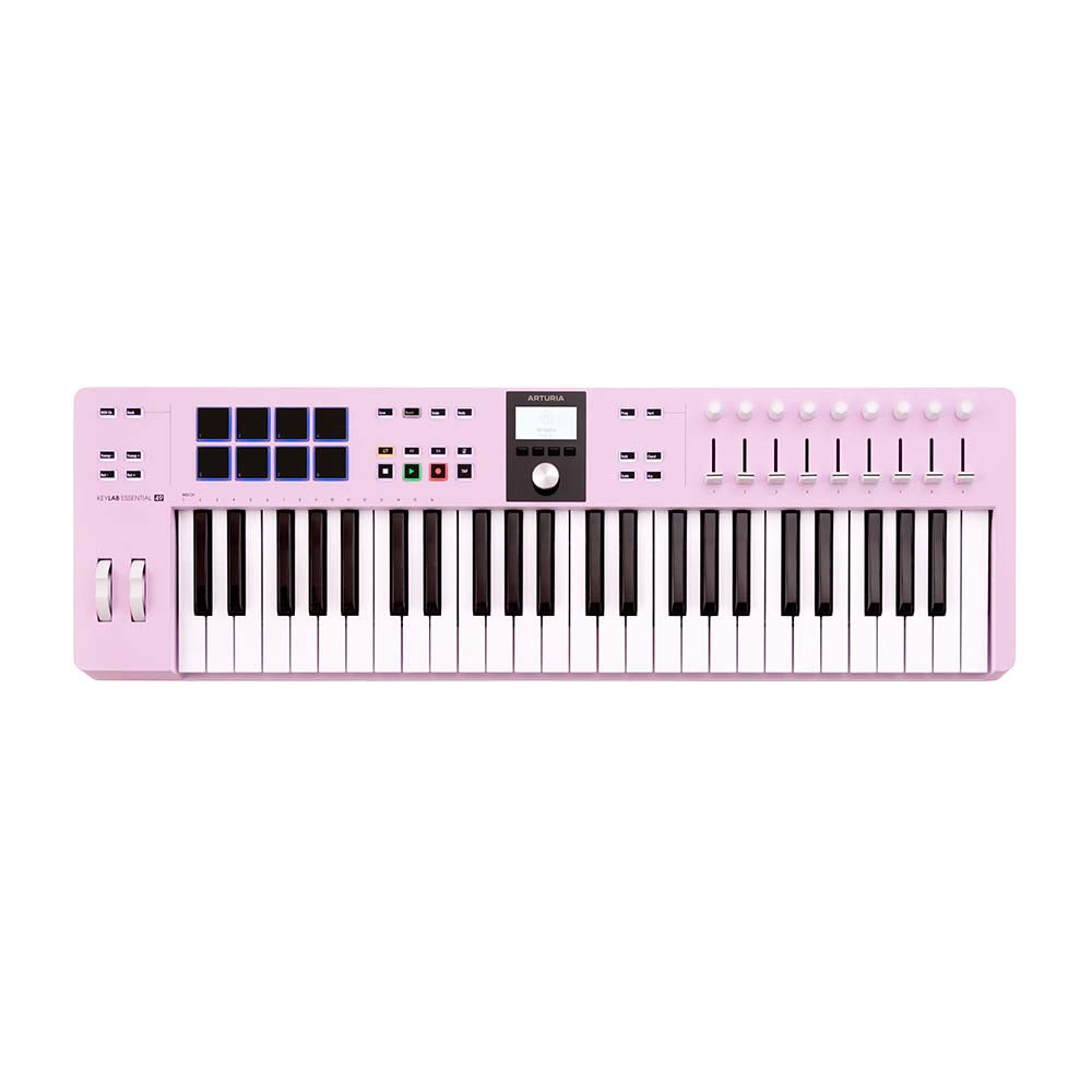 Arturia KeyLab Essential 49 MK3 MIDI Keyboard Controller Rose Quartz - MUSICTONER