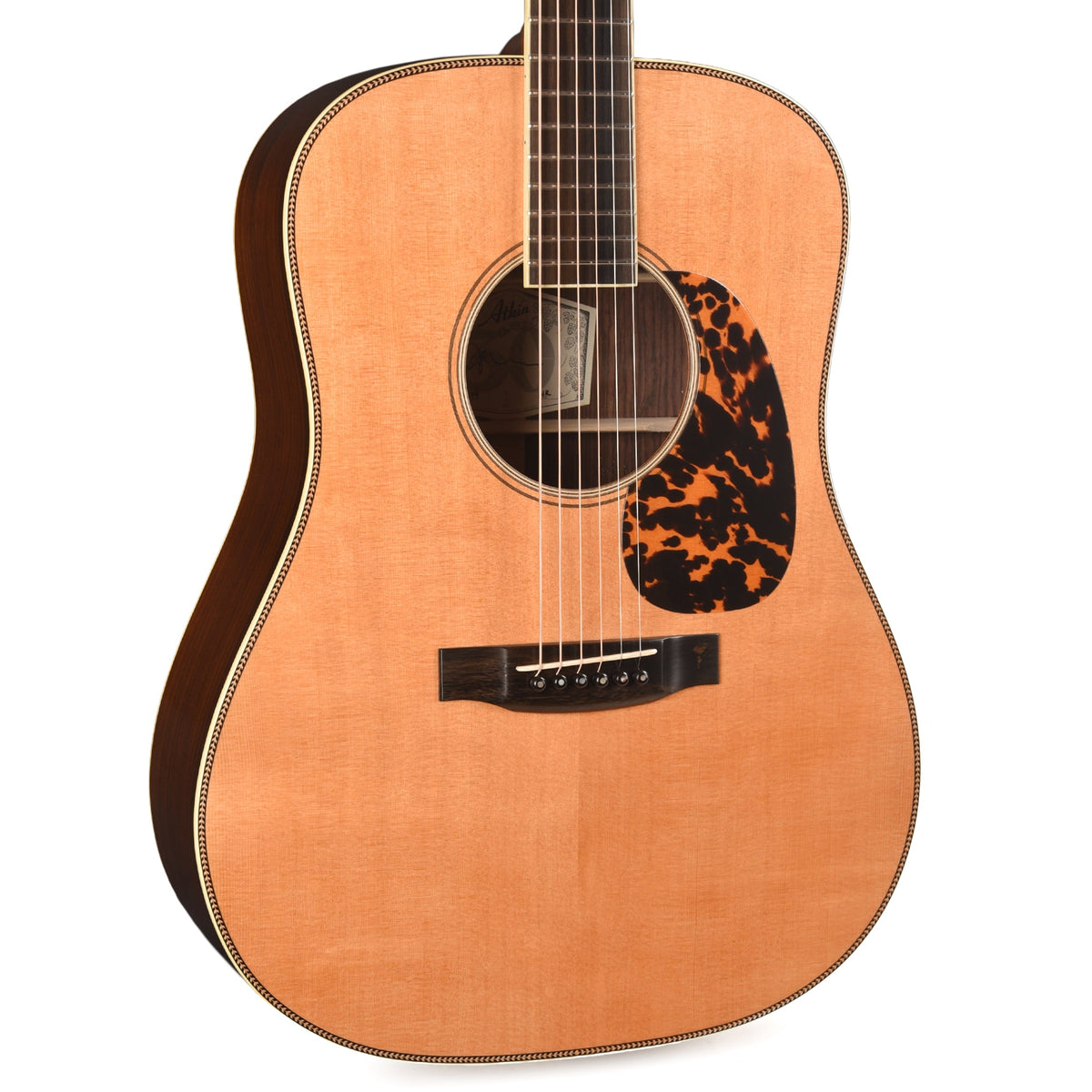 Atkin The White Rice Baked Sitka Spruce/East Indian Rosewood Aged Natural - MUSICTONER