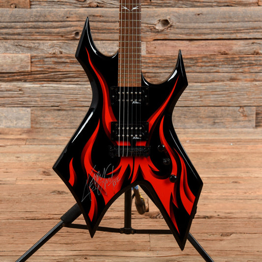 B.C. Rich KKW Tribal Fire Electric Guitars Black - MUSICTONER