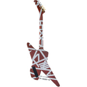 EVH Striped Series Shark Electric Guitar, Pao Ferro Fingerboard - Burgundy With Silver Stripes