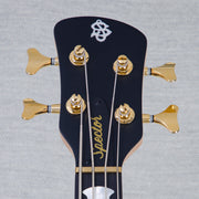 Spector Euro 4 LT Solid Korina Wings Electric Bass Guitar - Natural Satin - CHUCKSCLUSIVE - #NB23503