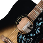 Epiphone Eric Church Hummingbird Dark Signature Acoustic Electric Guitar - Cobra Burst