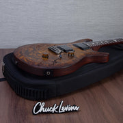 PRS S2 Custom 24 Poplar Burl Electric Guitar - Black Gold Burst - #26S2089384