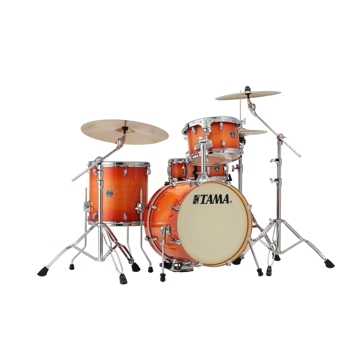 Tama CL48STLB Superstar Classic 4-Piece Shell Pack - Tangerine Lacquer Burst