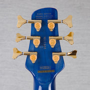 Spector Euro 6 LT Poplar Burl Over Ash 6-String Electric Bass Guitar - Faded Light Blue Gloss - CHUCKSCLUSIVE - #]C121NB23306