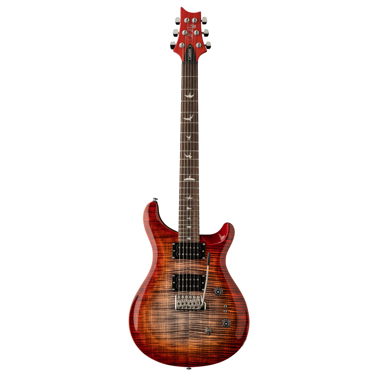 PRS SE Custom 24-08 Electric Guitar - Charcoal Cherry Burst