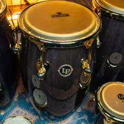 LP Matador Quinto, Conga, and Tumba Set, Siam Oak - Black with Gold Hardware - CHUCKSCLUSIVE