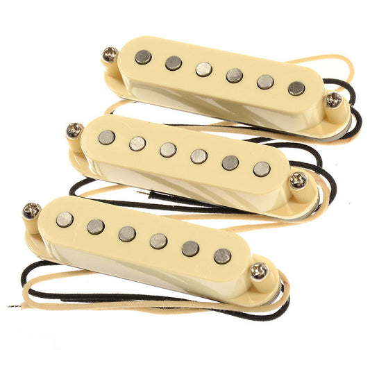 Bare Knuckle Standard Range Irish Tour Strat Pickup Set RW/RP Middle Flat Magnet Profile Cream - MUSICTONER