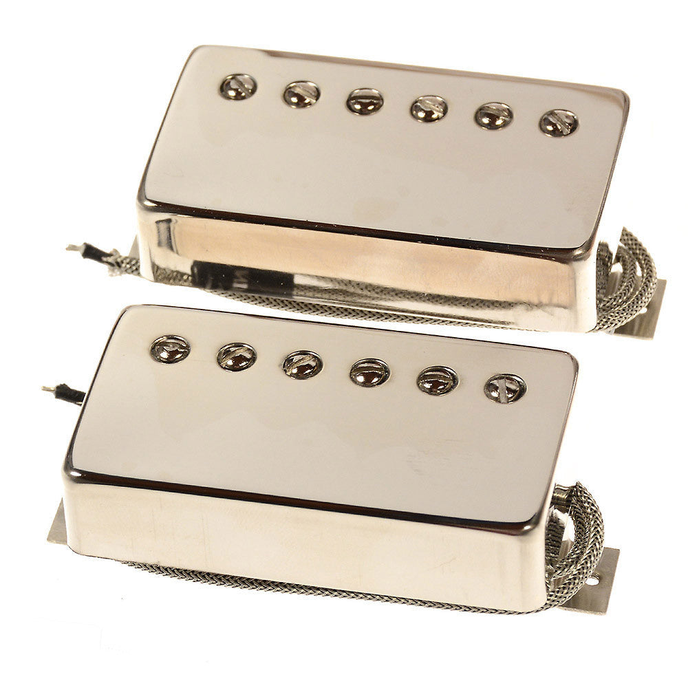 Bare Knuckle Standard Range Stormy Monday Humbucker Set 2-Conductor Long Leg Potted Nickel - MUSICTONER