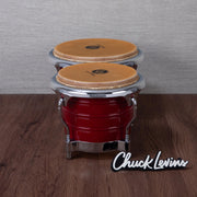 LP Generation II Bongos - Wine Red with Chrome Hardware