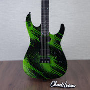 ESP USA M-II HT Electric Guitar - Alien Blood Splater - #US24803