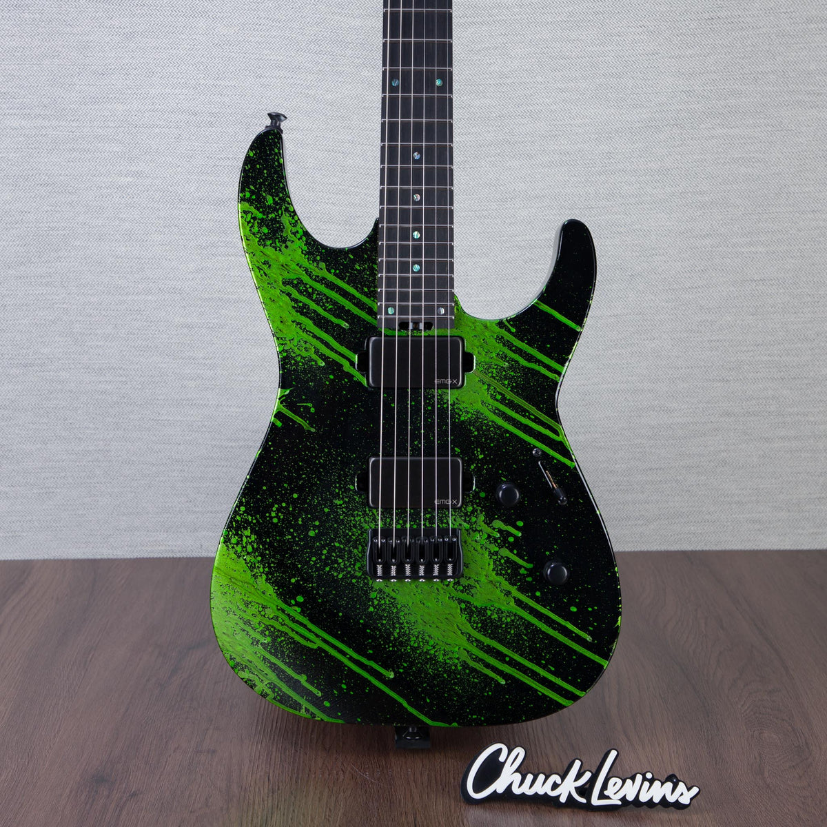 ESP USA M-II HT Electric Guitar - Alien Blood Splater - #US24803