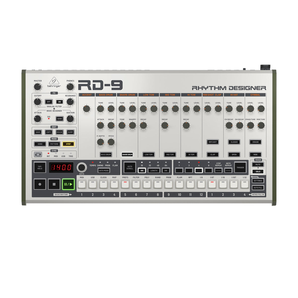 Behringer RD-9 Analog Drum Machine - MUSICTONER