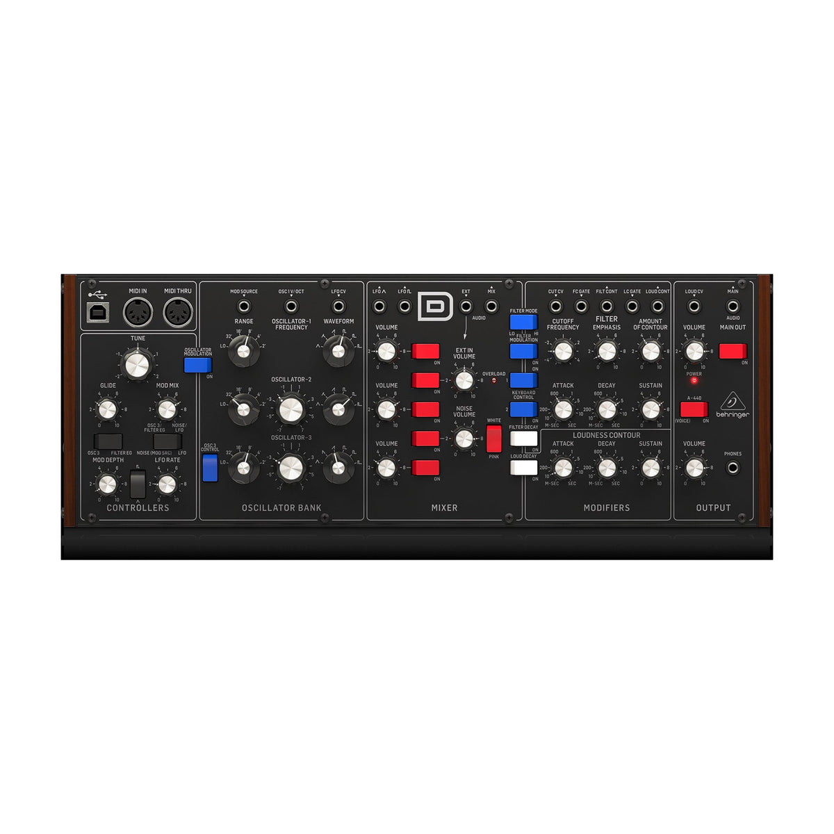 Behringer Model D Monophonic Analog Desktop Synthesizer - MUSICTONER