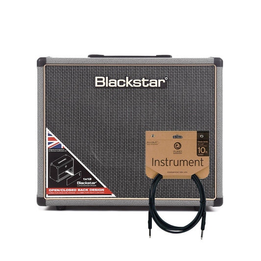 Blackstar Limited Edition HT 112 MKII Bronco Grey 1x12 Cabinet Cable Bundle - MUSICTONER