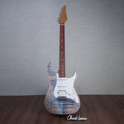 Suhr Standard Plus Electric Guitar, Pau Ferro Fingerboard - Trans Blue Denim Slate