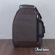 Marcus Bonna Baby 2 French Horn Case - Dark Brown Leather