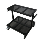 ProX X-BeatWagon Professional Mobile DJ Rolling Workstation with Adjustable Shelf