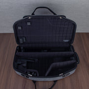 Marcus Bonna Double Case for Alto and Soprano Sax with Curved Detachable Neck - Cationic Gray